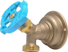 3/4 X 3/4 Inch MHT 90 Degree Hose Bibb, Multi Turn, Push to Connect Brass Plumbi