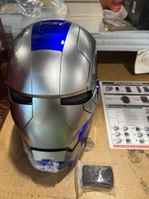 Used --Iron Man Blue Mask Cosplay AUTOKING MK5 1:1 Helmet Wearable Voice-control