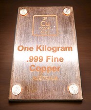 1Kg Copper Bullion Tablet 999 Fine Limited edition for Investment & collection
