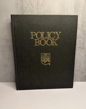United Parcel Service UPS Policy Book Hardcover Full size January 1992 Vintage
