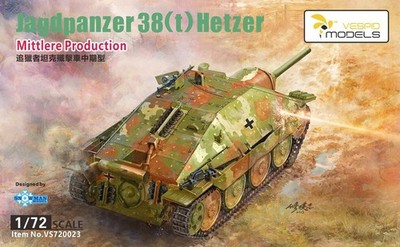 VESPID MODELS VS720023 1/72 Jagdpanzer38(t)Hetzer  Mid Production