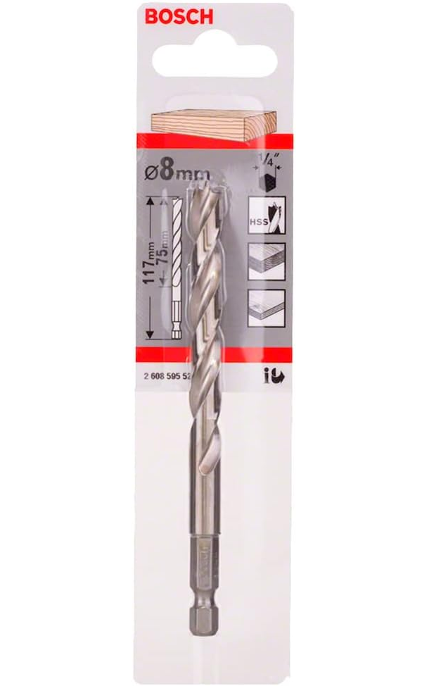 BOSCH - PUNTA PER LEGNO 8 MM