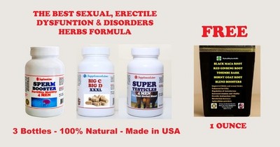 NATURAL HELP FOR SUPER TESTICLES & Sperm Count - 100% HERBAL - MADE IN USA