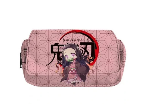 Estuche para lápices anime Demon Slayer estudiante bicapa bolsa de almacenamiento Tanjirou Nezuko - Imagen 8 de 43
