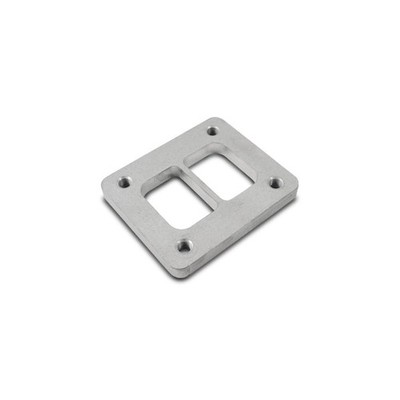 Vibrant Turbocharger Flange 1442; Garrett T4 Inlet, Divided, Stainless Steel