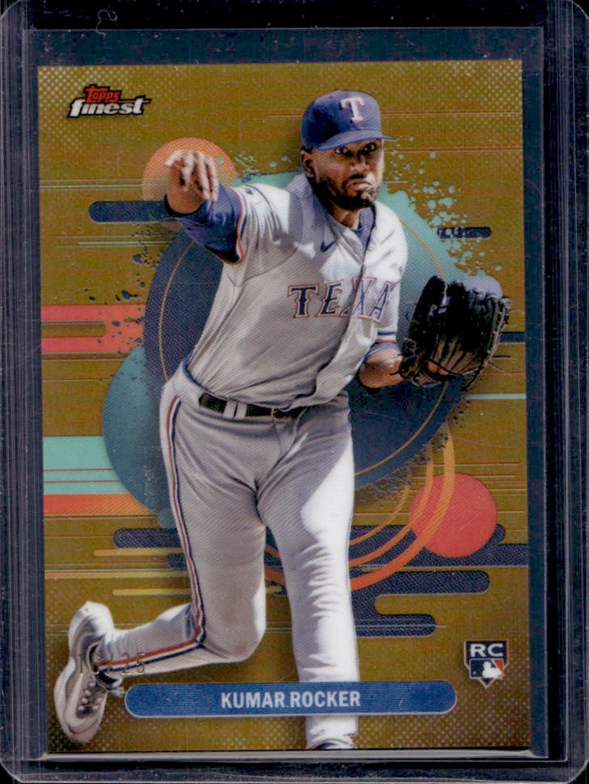 2025 Finest Kumar Rocker Uncommon RC Gold Refractor #18/25 Rangers