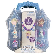 Disney Frozen 2 Jewelry Activity Kit & Castle Carry Case READ Necklace Tara Toys