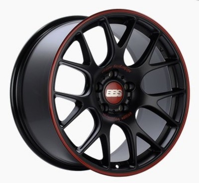 BBS For CH-R Nurburgring Edition 18x8.5 Satin Black/Red Lip Wheel - 5x112 ET47