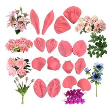 Fnjuucw 3D Flower Petal Shaped Mold, Silicone Molds for Decorations...