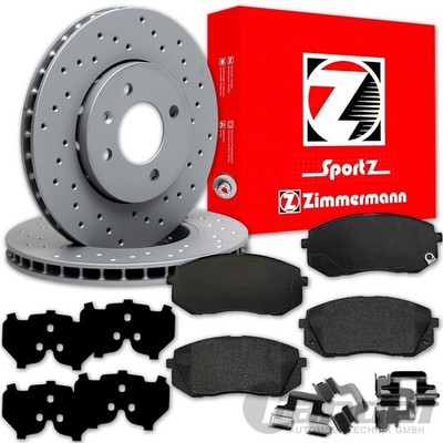 Zimmermann SPORT BREMSSCHEIBEN + BELÄGE VORNE für KIA CEED XCEED PROCEED CD