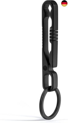 KeyUnity KM07 Titan-Schlüsselanhänger, Taschenclip, 2-in-1-Schlüsselringhalter f