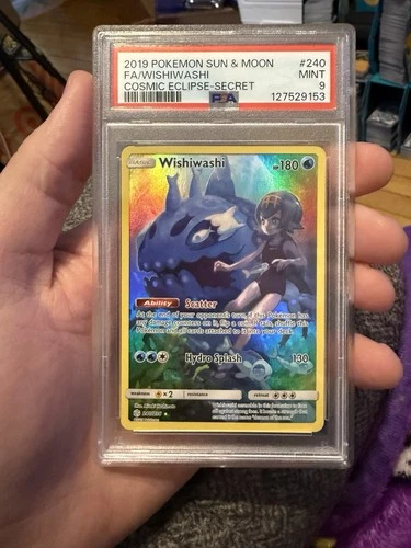 Wishiwashi 240/236 Sun & Moon Cosmic Eclipse Secret Rare PSA 9 MINT