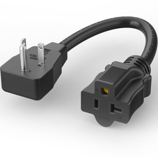 Cable de extensión de 20 amperios 1 ft NEMA 520P a 515/20R calibre 12 125V 20A 2500W SJTW
