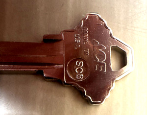 SC8 95  pcs ACE Nickel Plate Over Brass Residential & Commercial Key Blank