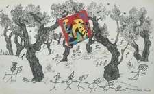 Joan Miro "The Party"  Original Lithograph  Limited Ed.  1956
