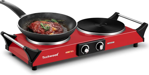 Hot Plate,  1800W Portable Electric Stove for Cooking Countertop Dual Burner wit - Bild 10 von 12
