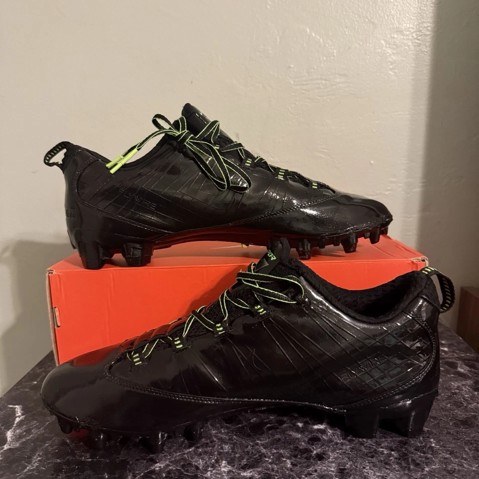 Nike Zoom Vapor Carbon Fly TD Football Cleats SZ13 CUSTOM BLACK EXCELLENT COND - Image 2 of 4