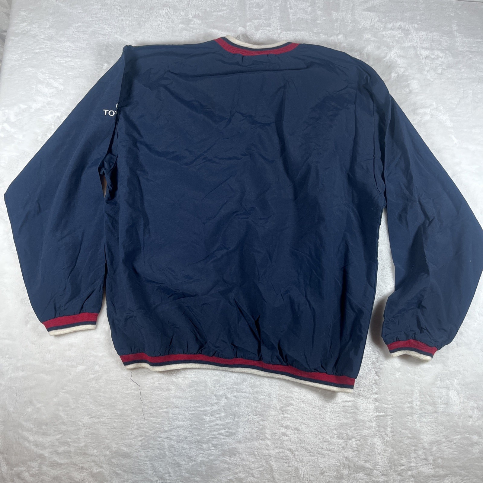 Vintage Lee Sport Pullover Mens Large Blue Windbreaker Preppy College USA 90s thumbnail 7