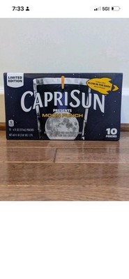 Capri Sun Limited Edition Moon Punch Glow In The Dark Wild Cherry 10 Pouches