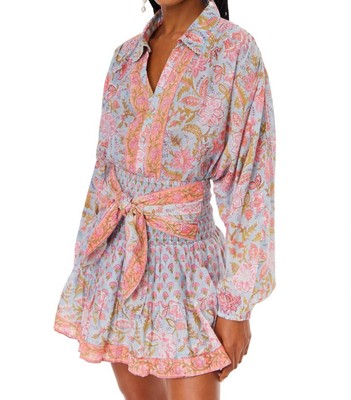 Allison New York Frankie Top Blue Coral Floral