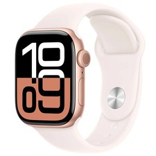 Apple Watch Series 10 42mm GPS Cell Rose Gold Blush Sport Band S/M MWX93LW/A