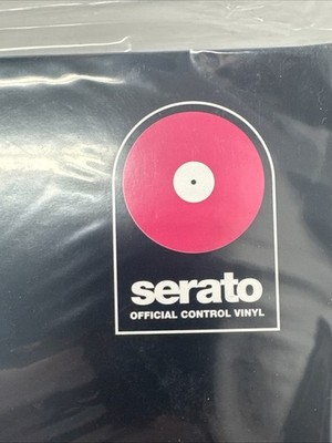 Serato Official Control 12 Inch Vinyl Records x2 in Pink Brand New