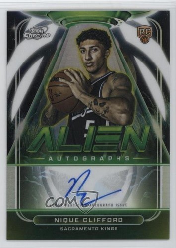 Nique Clifford – 2025-26 Topps Cosmic Chrome Basketball · Alien Autographs #AA-NC Nique Clifford