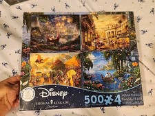 Disney Jigsaw Puzzles Thomas Kinkade 4 Sets 5...