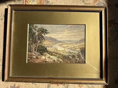 Dunkeld Cathedral Craigieburn Perthshire Original Aquarell gerahmt