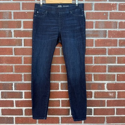 Amazon Essentials Pull On Jeggings Womens 14 Long Blue Denim Mid Rise Casual