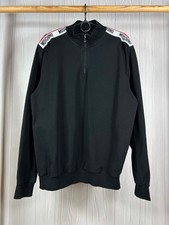 Moschino 1/3 Half Zip Sweatshirt Size L Black