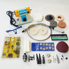 Jewelry Polisher Bench Buffer Polishing Machine 110V 320W Bench Grinder Denta...