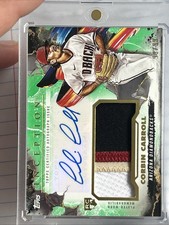 2023 Topps Inception - Autograph Patch Corbin Carroll #IAP-CCA Green /99 (RC)
