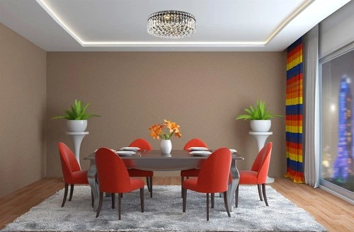 Elegant Lighting Maxime 20" 6 Light Royal Crystal Flush Mount - Picture 8 of 9