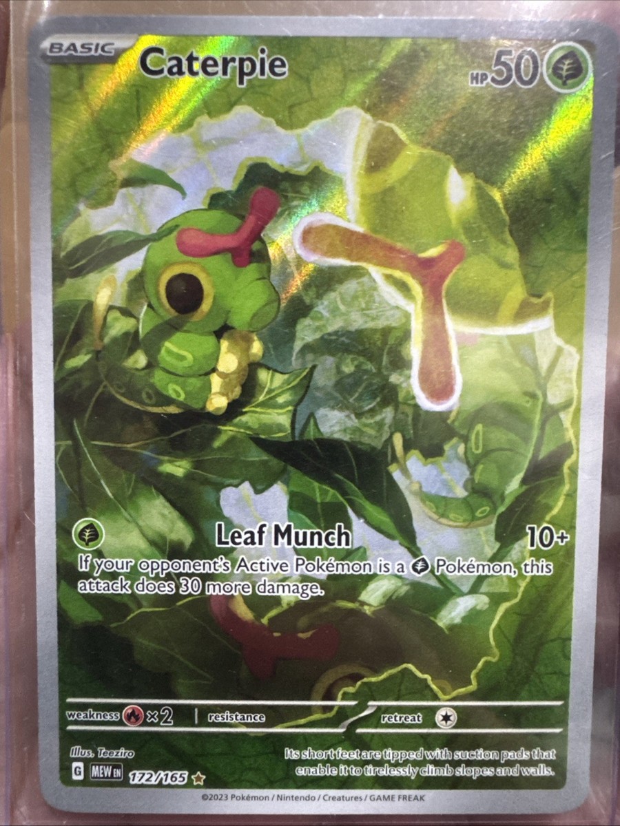 Caterpie Full Art 172/165 Sv: Pokemon Scarlet & Violet 151 Holo
