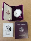 1993-P Proof American Silver Eagle Box and COA Better Date UNRESERVED!!