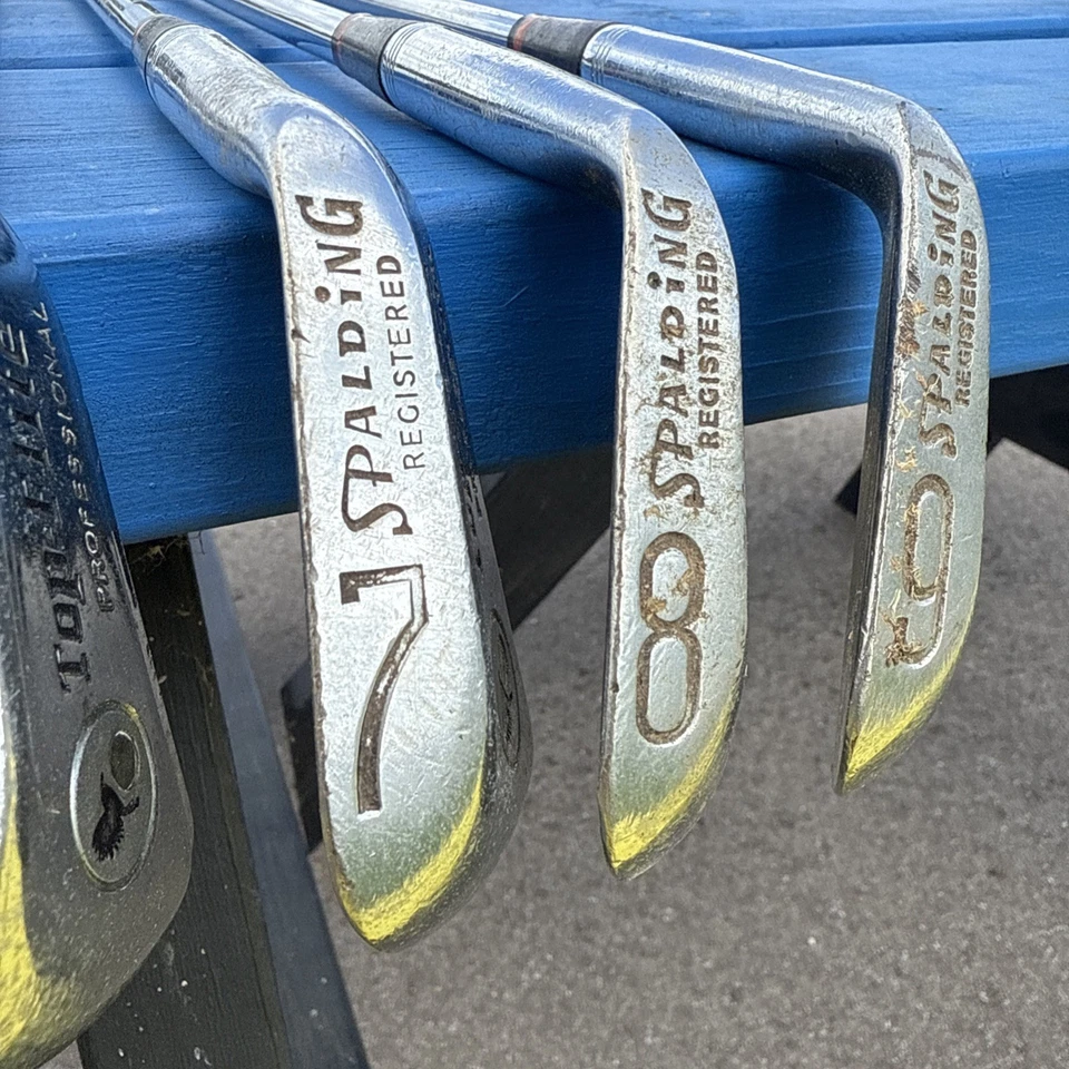 Juego de hierro profesional Top Flite 1965 Spalding 3-9 golf vintage Foto 4 de 4