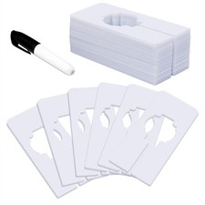 30 PCS White Plastic Closet Dividers Reusable Clothes Sizes 2x5.4 Inch