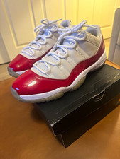 Jordan Air Jordan 11 Low White/Red Patent Lea...