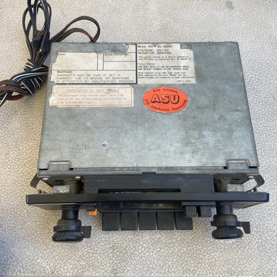 Blaupunkt  CR-2001 Radio Porsche 911, Porsche 944, Other 1978-1980 - Untested - Image 2 of 4