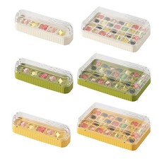 Food Grade Easy Demolding Ice Cube Tray With Bin And Spill-Resistant Lid