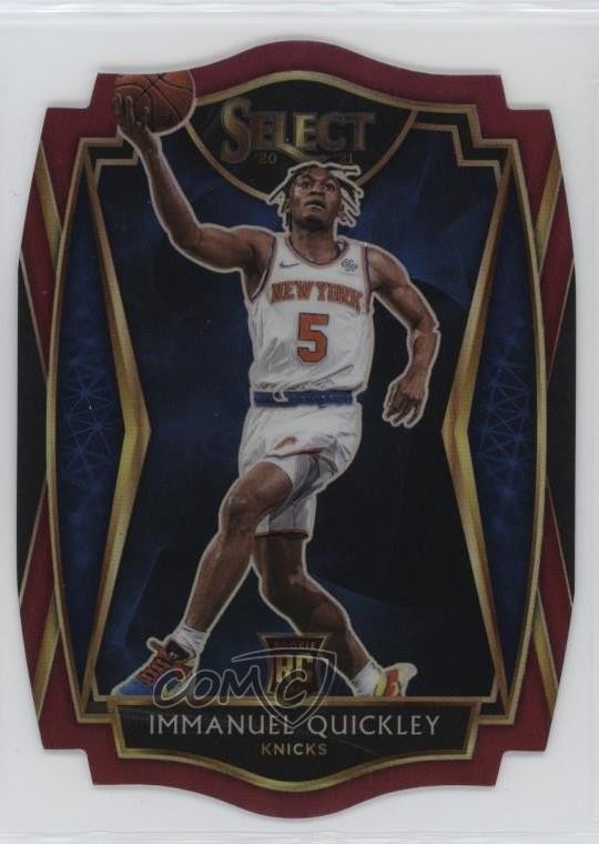 2020 Select Premier Level Maroon Prizm Die-Cut Immanuel Quickley Rookie RC 1o9v