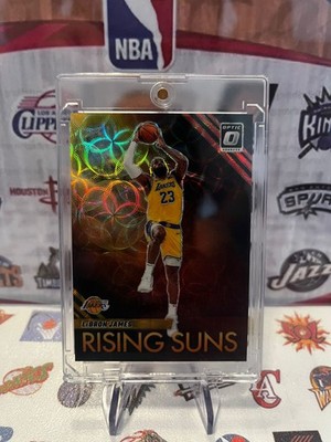   LeBron James 2023-24 Panini Donruss Optic Rising Suns Yellow Red /99 #3