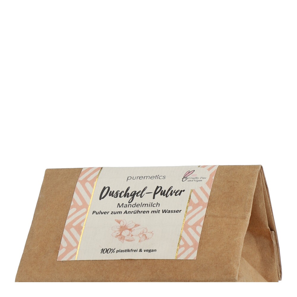 puremetics Duschgel-Pulver - Mandelmilch 100g