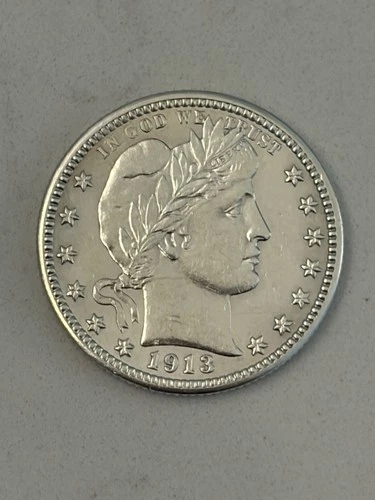 1913-D Barber Quarter — photo from another recent sale