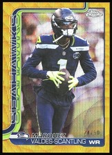 2025 Topps Chrome Marquez Valdes-Scantling #272 Gold Wave Refractor /50