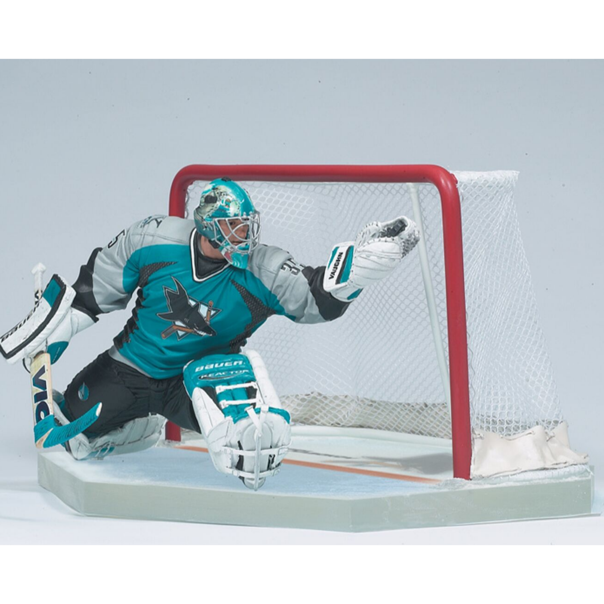 超稀少！未開封！NHLジョゼ・セオドアMEN OF THE ICE フィギュア Mcfarlane Evgeni Nabokov San Jose Sharks Teal Jersey NHL Series 2