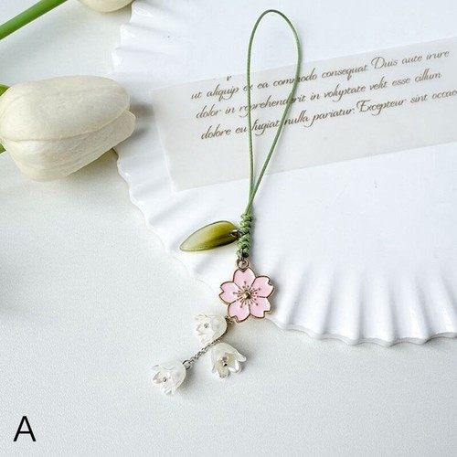 Tulip Flower Mobile Phone Straps Charm Cute For Mobile Phone Lanyard Hand Rope - Zdjęcie 5 z 11