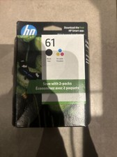 Genuine New Sealed HP 61 Black  Color Ink Cartridges Combo CR259FN Exp 2025