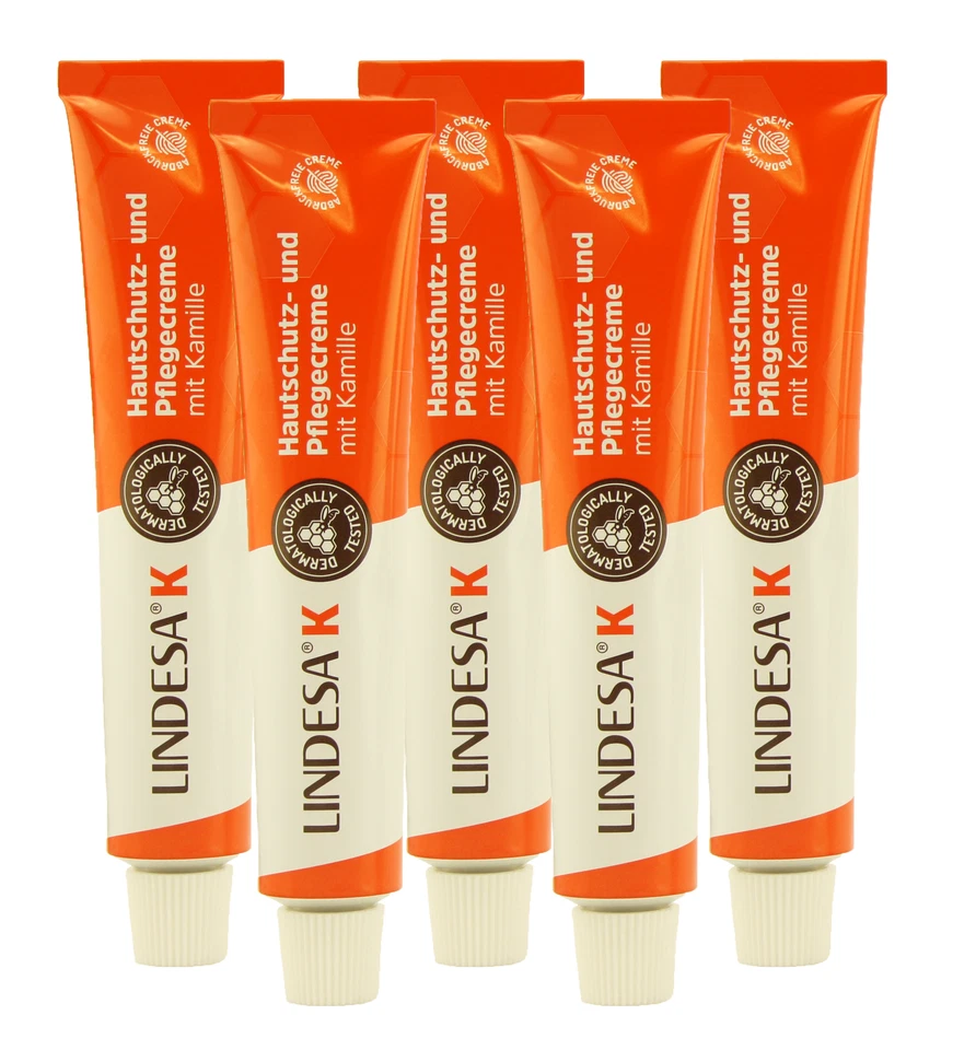 LINDESA DR. MATZEL MEDICAL GMBH, SIMMERER STR. 7A, 50935 KÖLN DE (55,80 EUR/l) 5 Tube Lindesa K mit Kamille (5x50ml)